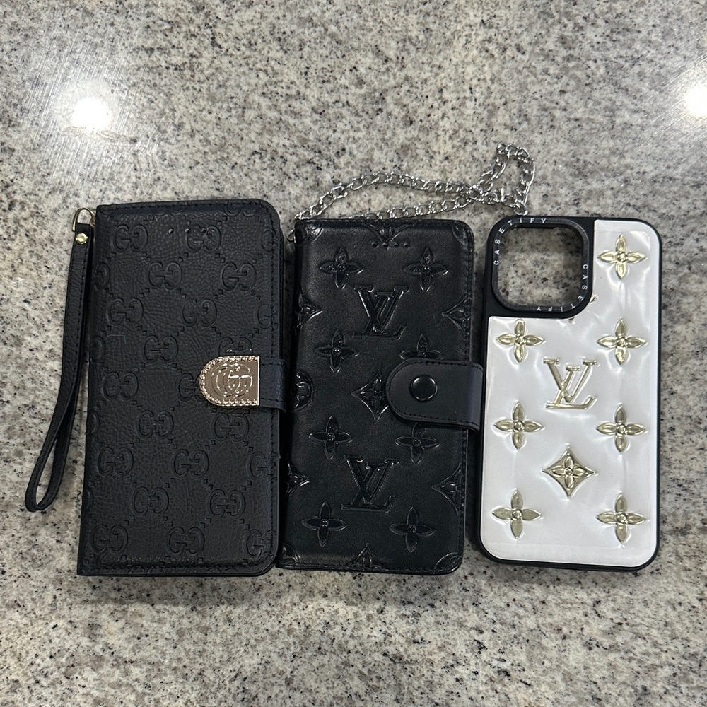 Luxury Black and White Phone Case Set of 3